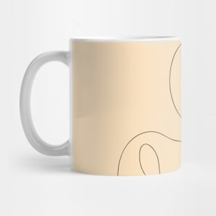 Female Body Line Art, Fashion Print Mug